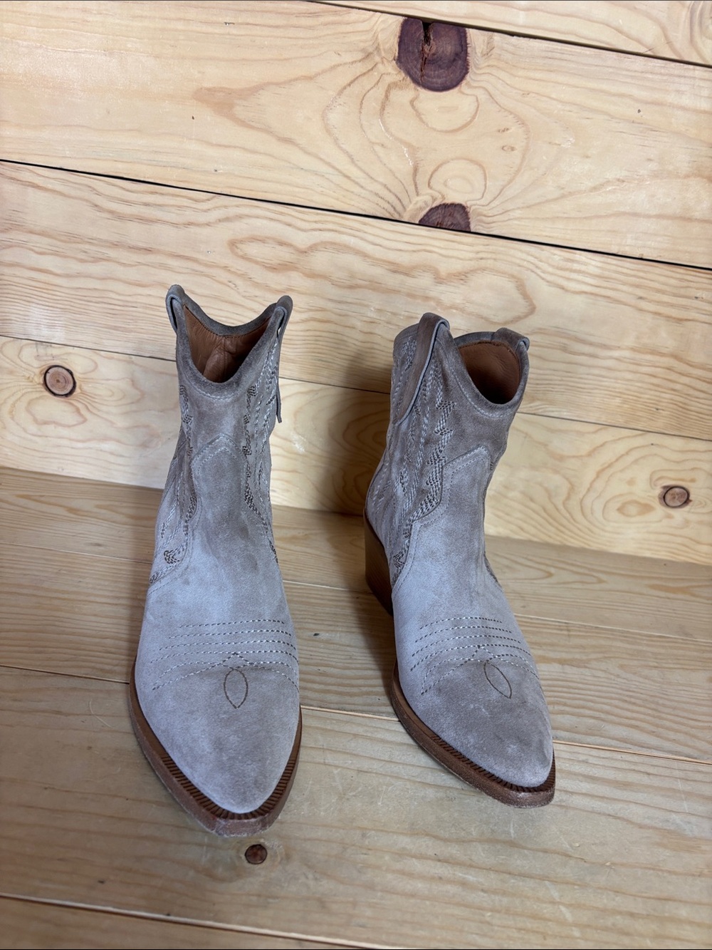 La Canadienne western suede boots 39 - Picture 5 of 11
